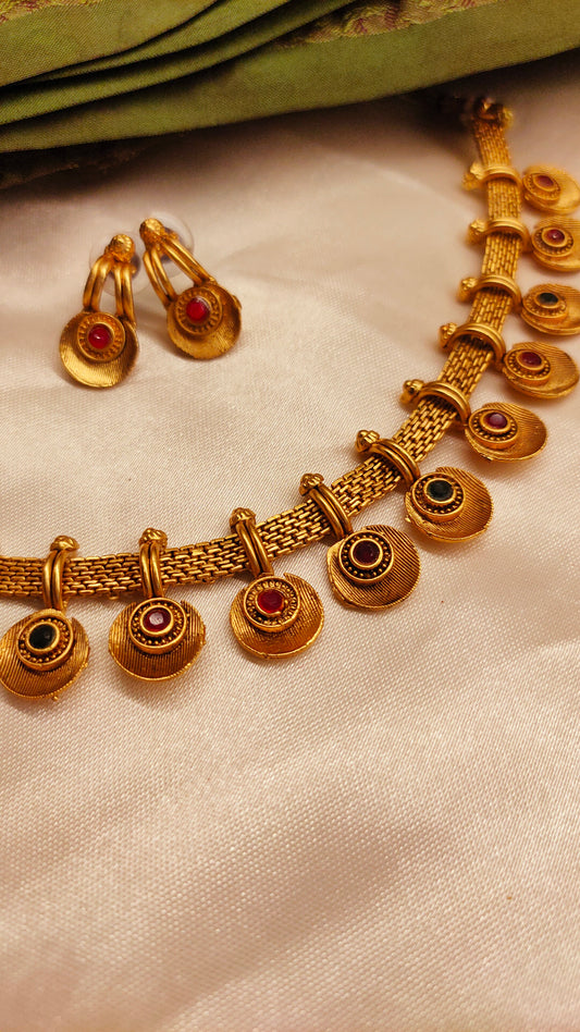 Floral Stone Necklace