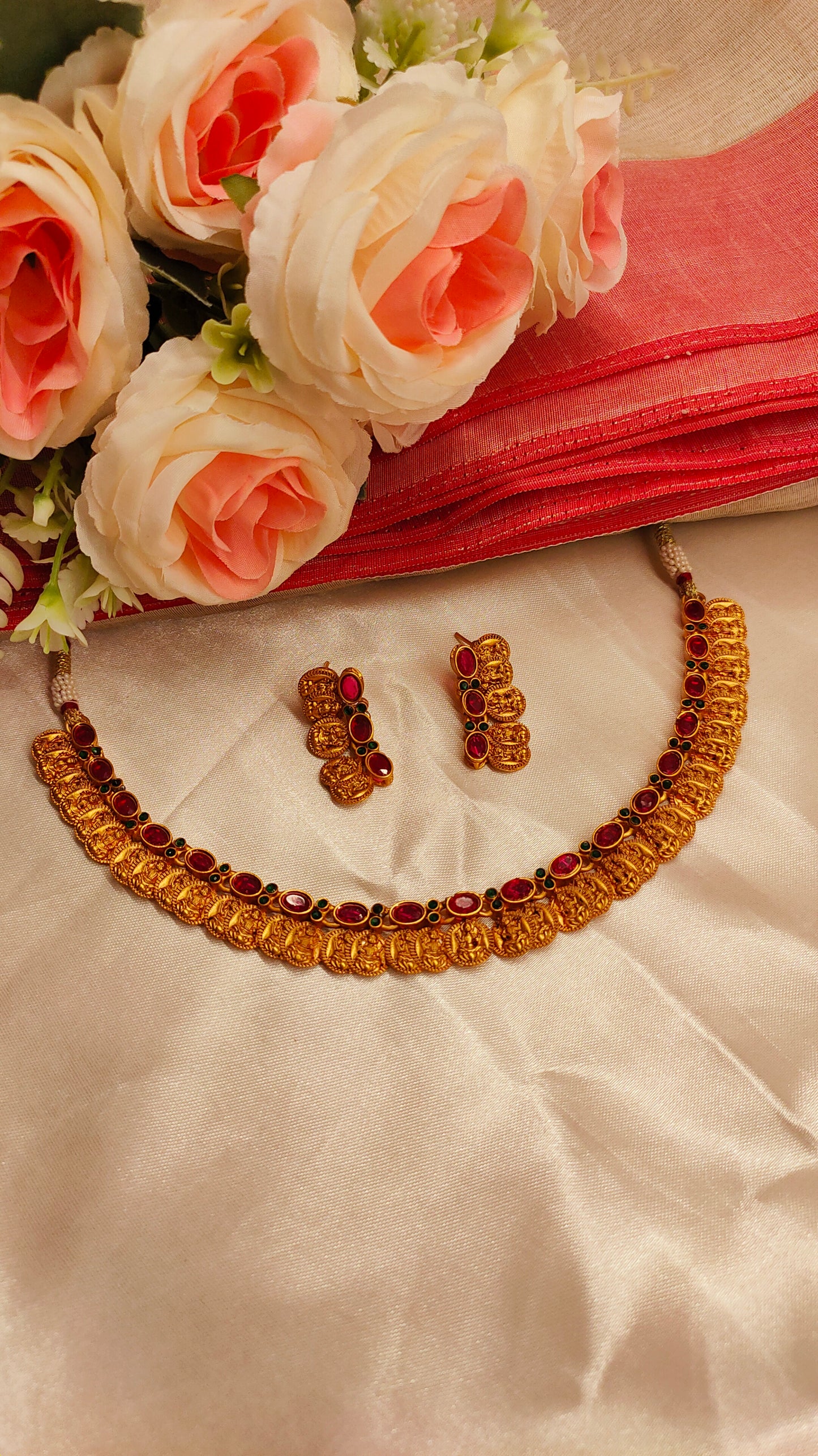 Lakshmi Coin Necklace Set