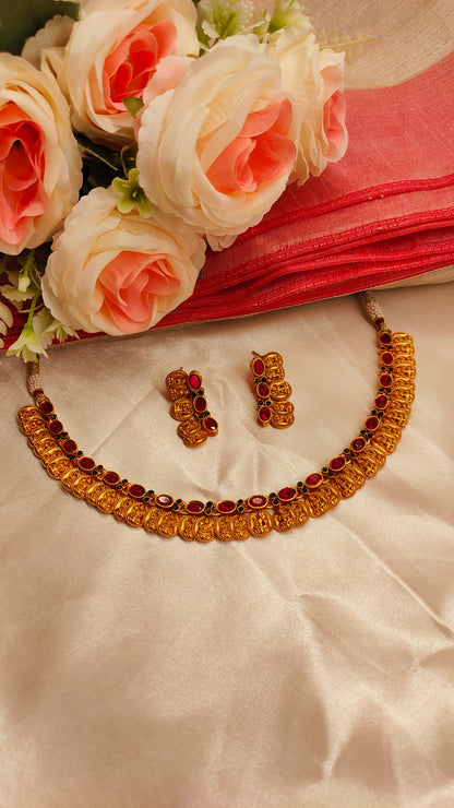 Lakshmi Coin Necklace Set