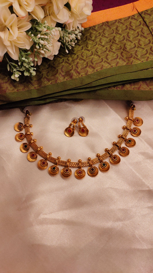 Floral Stone Necklace